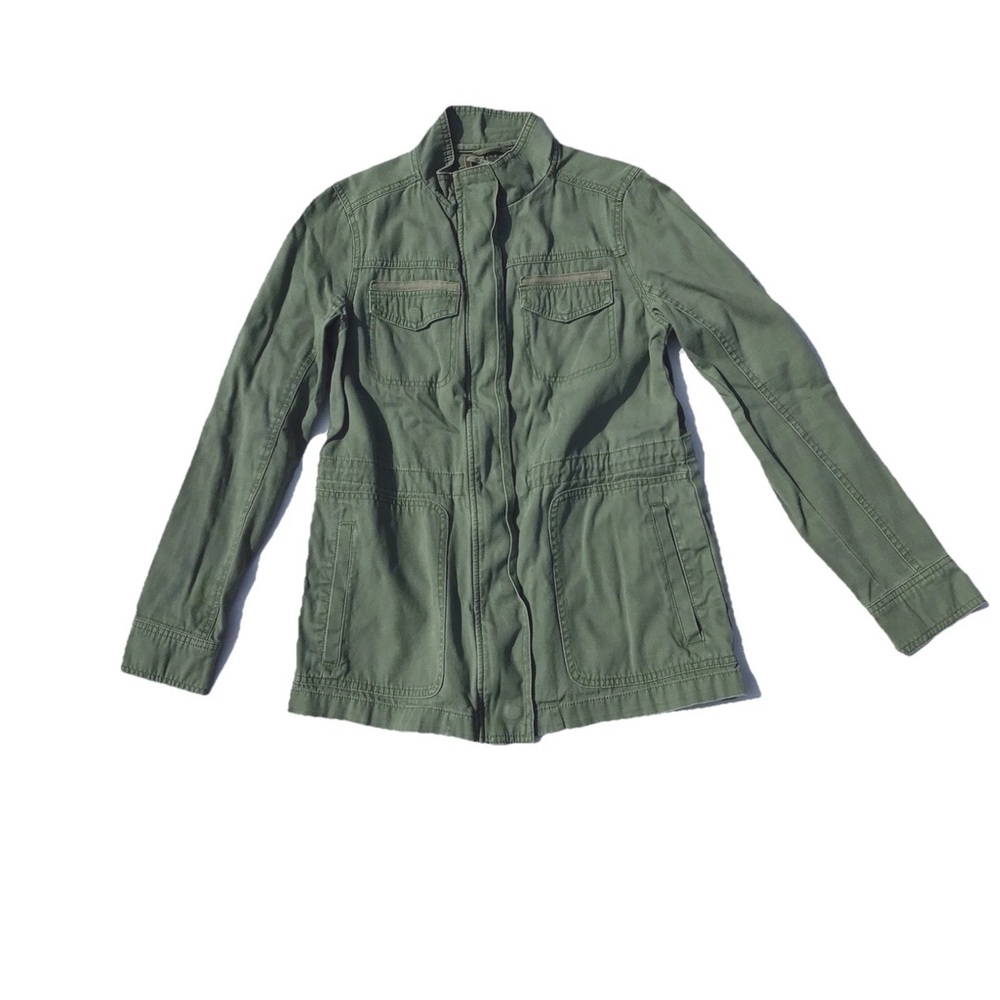 Merona Green Teens S Utility Jacket Green Cotton Lightweight Military style